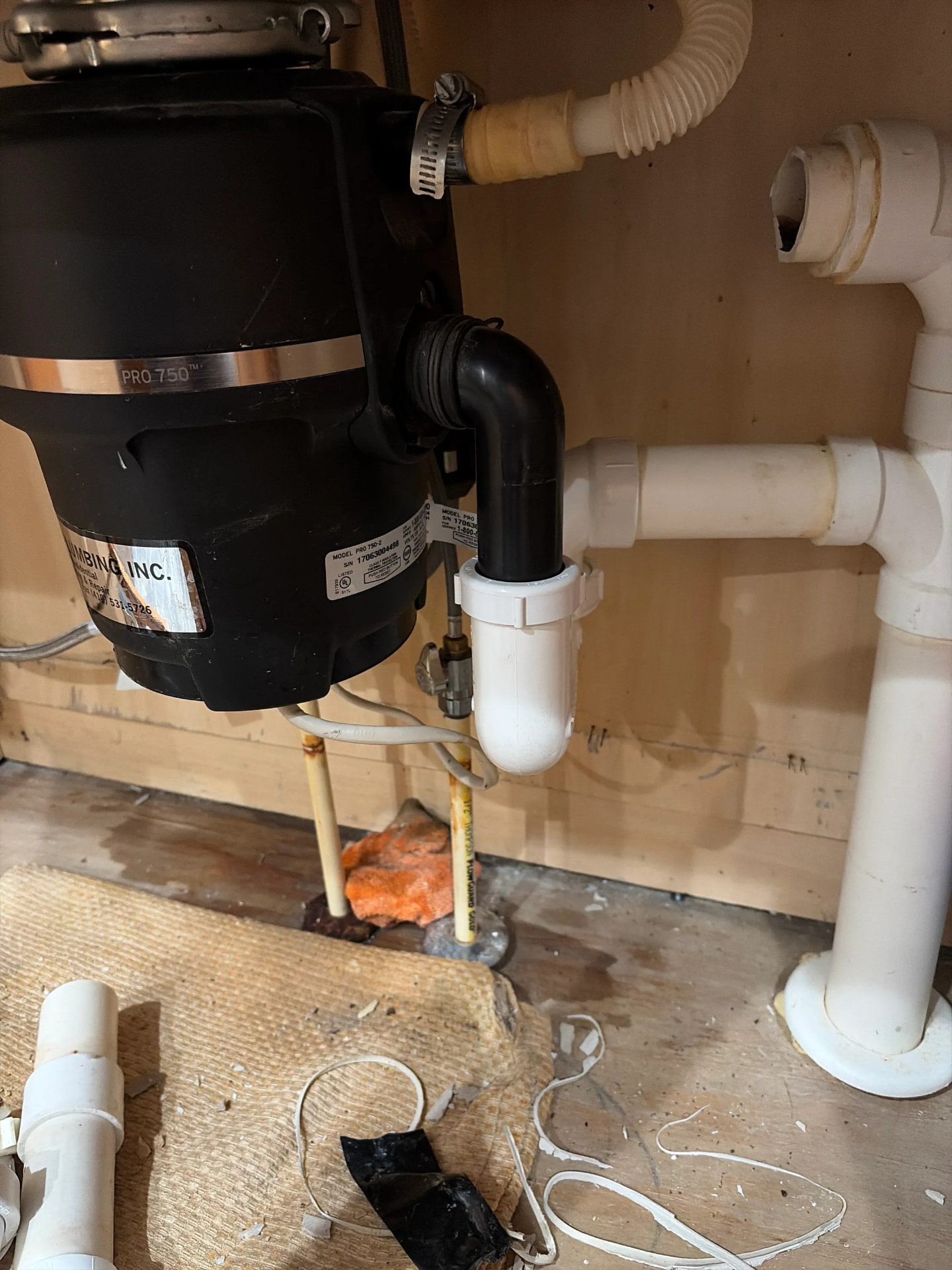 Emergency Basic Plumbing Repairs being carried out by a Seb Home Services technician