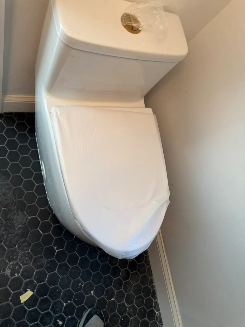 Toilet Installation being carried out by a Seb Home Services technician