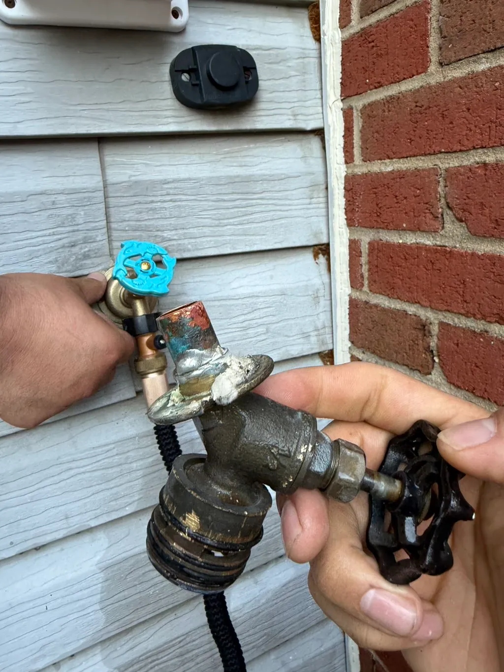 Minor Plumbing Repairs being carried out by a Seb Home Services technician
